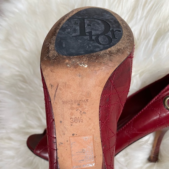 Vintage Dior Kitten Heels Red ❤️ - Picture 3 of 5